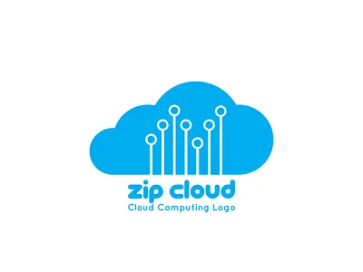 Zip Cloud: Cloud Computing Logo - Day 14 brand design brandidentity branding cloud cloud app cloud computing design drive dropbox google graphic design icloud logo logo design logocreation logocreator logodesign logoforsale logos minimal