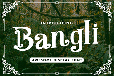 Bangli Awesome Display Font awesome branding calligraphy font clothing design display font elegant fonts font design fonts collection lettering logo modern calligraphy modern calligraphy fonts modern fonts professional sans serif sans serif font simple summer font tittle