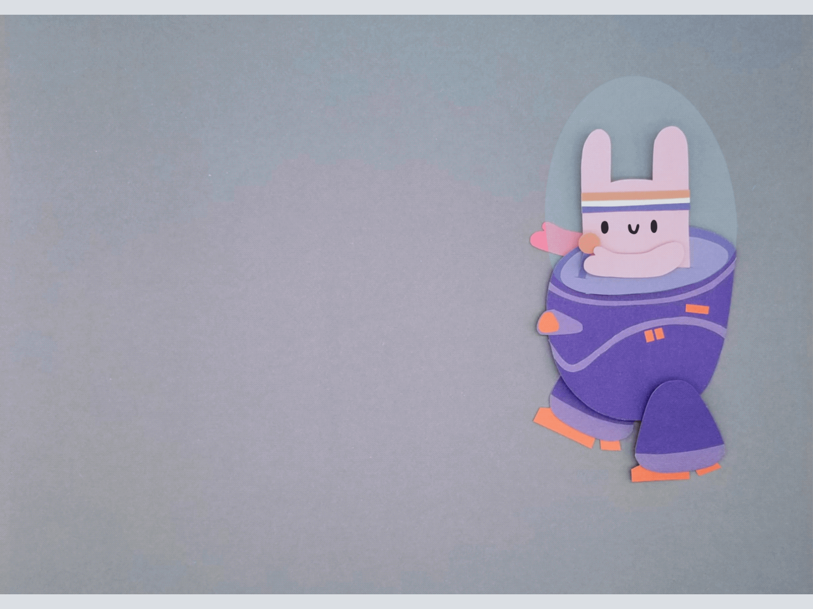 Robobunny character design design illustration paper art papercut