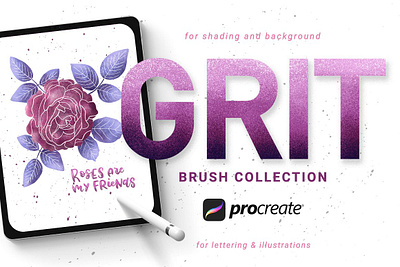 Grit Brushes for Procreate art background brush brush set brushes design drawing graphic design graphic elements grit grit brush grit brushes illustration illustrations photoshop procreate procreate brush procreate brush set procreate brushes procreate set