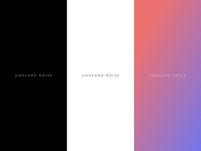 Unheard Noise Logo branding geometric logo typography vector