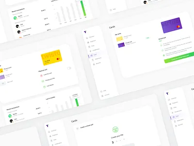 Twisto: Card Management account bank banking benefits card credit desktop finance fintech graphic list menu money navigation software stats transactions ui user inteface web