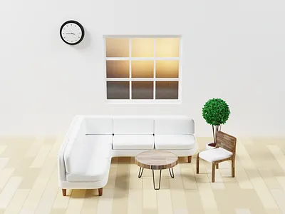 3D meeting room 2 3d art blender design illustration lighting low poly render