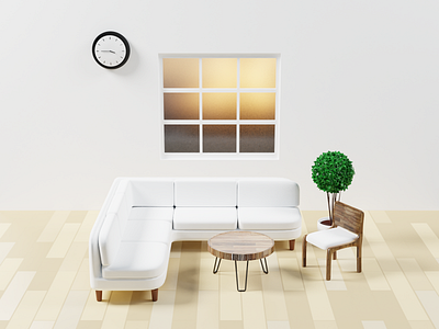 3D meeting room 2 3d art blender design illustration lighting low poly render