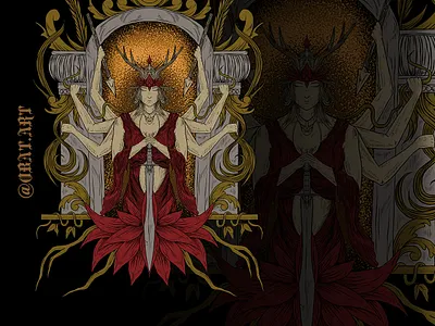 red woman artwork design digital art drawing illustration illustration art illustrations