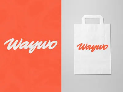 WAYWO bag branding custom type design handlettering lettering logo logotype type typography логотип