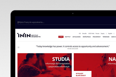 ININ app institutional minimalistic modern responsive ui ux website