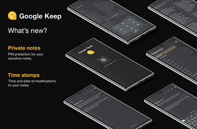 Google Keep app design ui ux