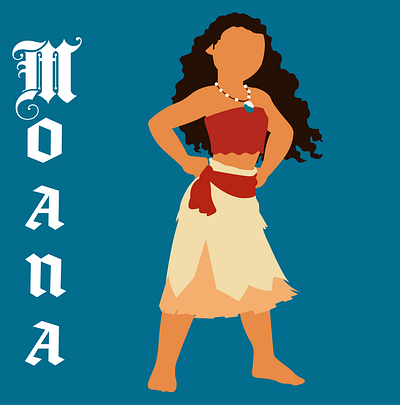 Moana design disney art illustration illustrator typography vector