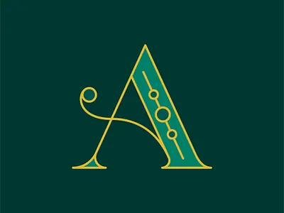 Drop Cap A alphabet design dropcap lettering typography vector