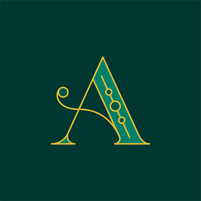 Drop Cap A alphabet design dropcap lettering typography vector