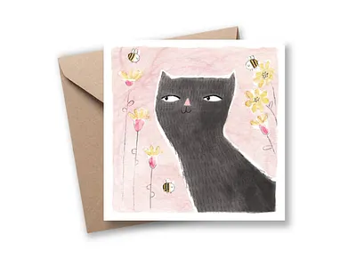 Square Greeting Cards design illustration