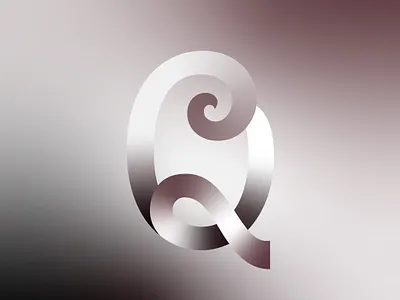 Drop Cap Q design dropcap lettering q typography vector