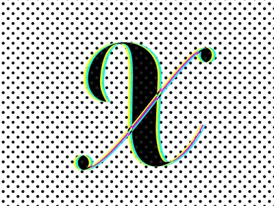 Drop Cap X design dropcap lettering pattern typography vector x