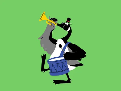 Honk BC animal geese goose honk illustration illustration design illustrator