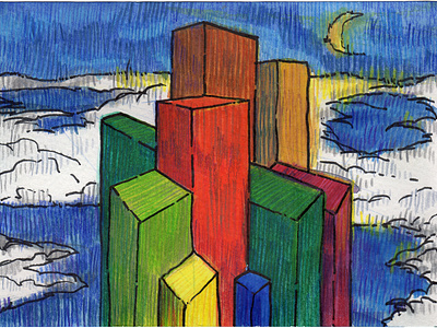Volumes XV colored pencil watercolor watercolor art