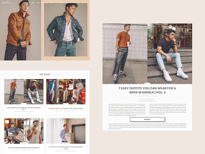 Menswear Blog blog blog design design fashion influencer manila menswear philippines style web design web designer webdesign