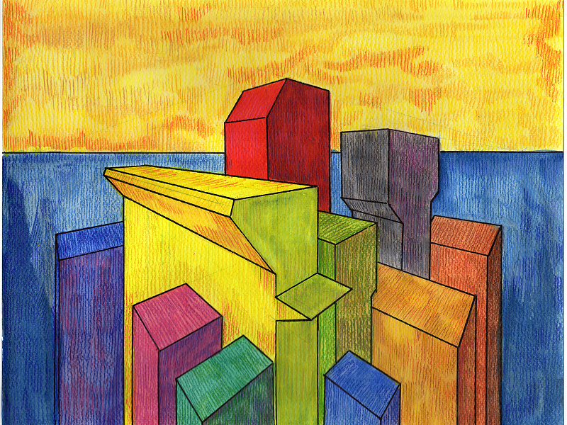 Volumes XIX colored pencil watercolor watercolor art