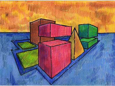 Volumes XVI colored pencil watercolor watercolor art