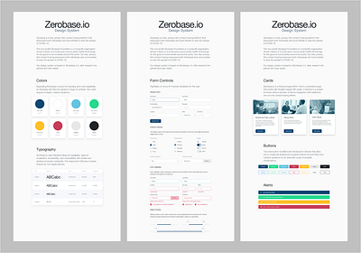 Zerobase System design design system interaction design product design sketch ux