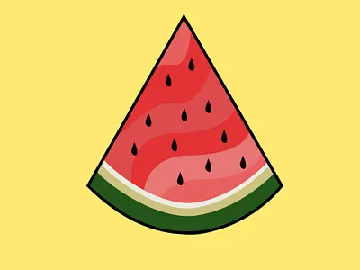 Watermelon Graphic Illustration figma graphic design graphic illustration graphic illustrator graphicdesign illustration illustrator summer summer cartoon svg vector illustration vectorart watermelon