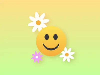 Smiley Face 90s daisy smiley face