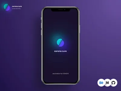 Splashscreen | coronacure animation app case study corona dailyui dark design freelance interaction mobile onboarding product product design splashscreen strangerthings tech ui ux vaccine