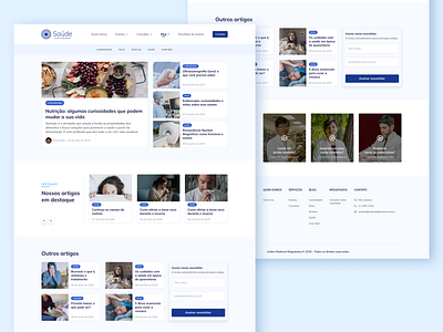 Health Company - Blog blog blog design brazilian braziliandesigner desktop health product design site design ui design