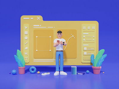 Blender 3D - Human b3d blender blender3d ui uiux