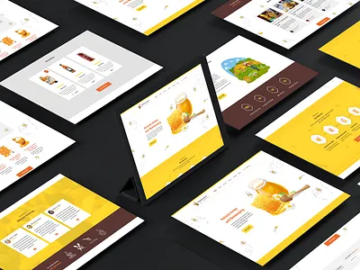 Web Design design ecomerce honeybee honeycomb illustrator minimal ui uiux ux web webdesign website