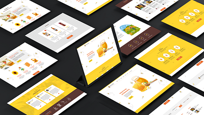 Web Design design ecomerce honeybee honeycomb illustrator minimal ui uiux ux web webdesign website