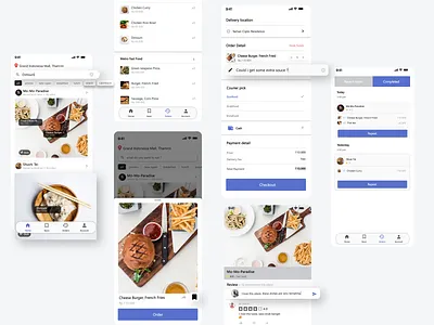 Exploration - Food delivery apps app clean design food delivery icon ios iphone ui ux whitespace
