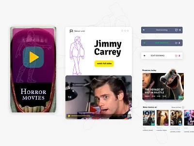 UI app cinema actors cinema design film ui uiux ux