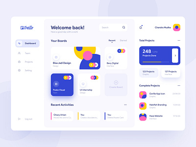 Trello Redesign | Dashboard app design clean dashboard design digital app minimalism task management task manager trello ui ui ux user interface ux web app web design website white space