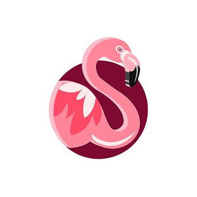 Flamingo adobe adobe photoshop adobeillustator animal animal art animal illustration animal logo color colorful colors design design art designer designs graphic design graphicdesign graphics icon design illustration