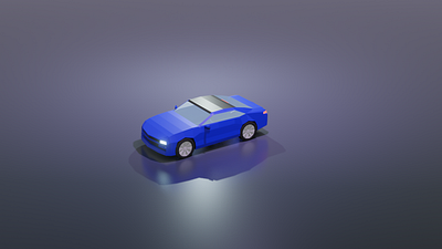 Low poly car blender3d car illustration low poly