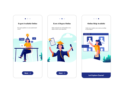 #Day1 Walkthrough screens⁣⁣⁣ design design challenge figma ios app design mobileapp mobileappdesign ui ux uxdesign uxuidesign