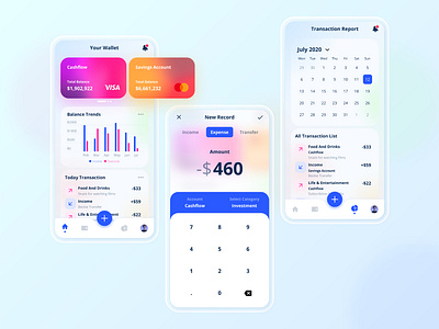 E-Wallet Mobile App Exploration app atm bank banking budget card design dollar minimalist modern ui uiux ux wallet ui walletapp wallets