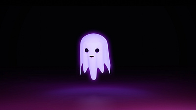 Friendly Ghost 3d blender3d boo ghost