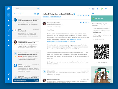 Mail App apple clean email mail ui