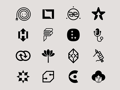 Logo collection 1 arrow books brand identity branding eye h logo hand l logo lettermark logo logo design logofolio medical minimal negative space logo podcast s logo star tech yoga