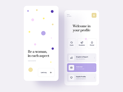 App for women app ios mobile mockup product design ui uidesign uxui