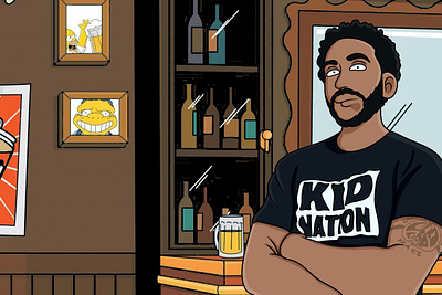 Simpson Style for Ludacris art artist blacklivesmatter design flat illustration rapper simpson simpson style