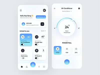 🏡 Eldente - Smart Home App ac clean mobile google home iot iot mobile mobile app ui mobile home kit mobile iot mobile smart home smart home smart home ui smart ui ui mobile