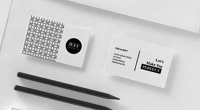 JEFF Cosmetica - Business Card Design branding business card business card design clean minimal