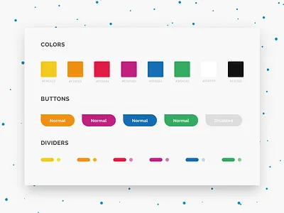 Colourful Styleguide button clean color designui marker pallete styleguide ui userinterface website