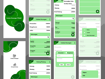 Catatan Keuangan Pribadi app design design app designer icon illustration illustrator mobile aplication mobile app mobile app design mobile design mobile ui mywork ui ui ux uidesign
