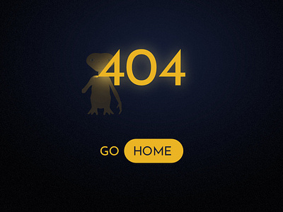 E.T. Go Home 404 affinity designer e.t. error page film illustration movie