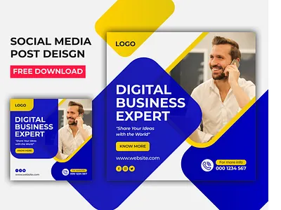 Business Social Media Post Design Template banner template branding business business banner business flyer corporate corporate flyer flyer design free download gym flyer instagram post design post design real estate flyer social media post social media post template