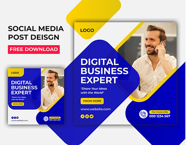 Business Social Media Post Design Template banner template branding business business banner business flyer corporate corporate flyer flyer design free download gym flyer instagram post design post design real estate flyer social media post social media post template